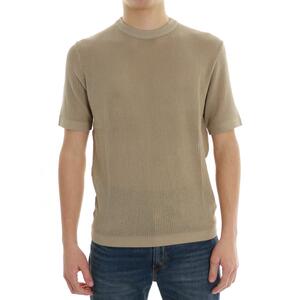 T-SHIRT IN MAGLIA BEIGE